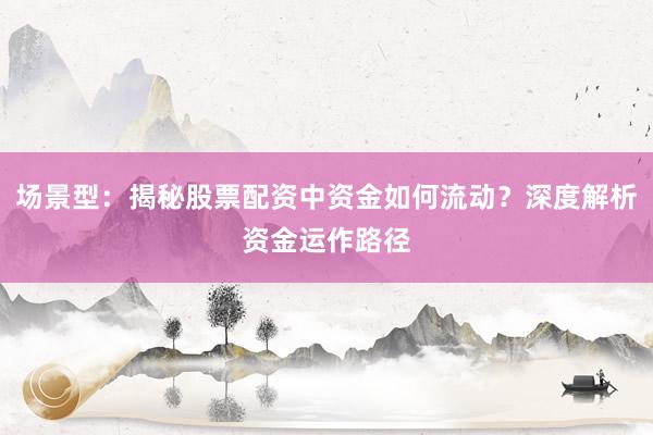 场景型：揭秘股票配资中资金如何流动？深度解析资金运作路径